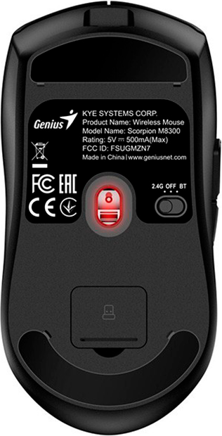 Миша Genius Scorpion M8300 Wireless Black (31060003400) - Фото 2 Миша Genius Scorpion M8300 Wireless Black (31060003400) - зображення 2