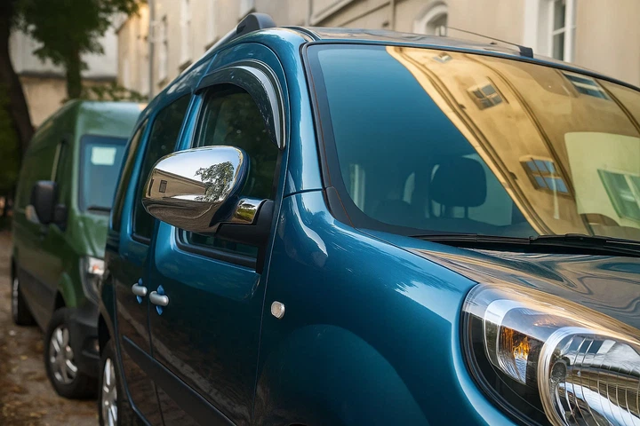 Накладки на Зеркала 2013-2019 (2 шт, ABS) Carmos – турецкий пластик для Renault Kangoo 2008–2020 гг - изображение 2