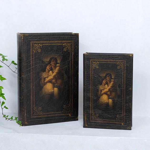 Скринька у формі книги набір з 2-х Закохані Гранд Презент 33-KSH-XZ-PU3009 - Фото 2 Скринька у формі книги набір з 2-х Закохані Гранд Презент 33-KSH-XZ-PU3009 - изображение 2