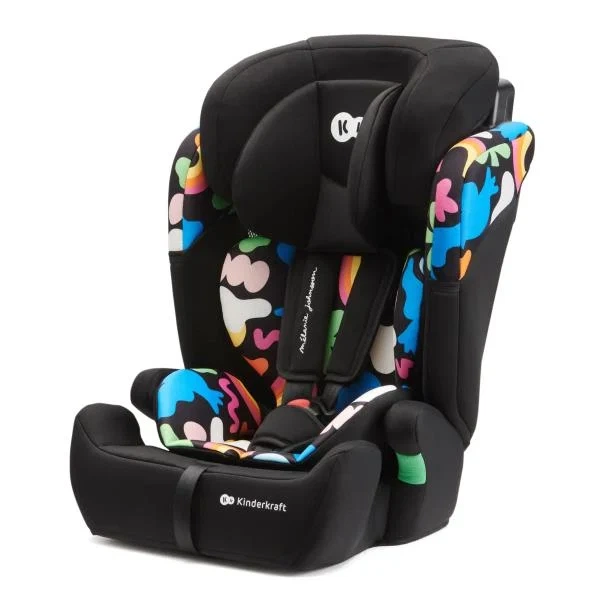 Автокрісло Kinderkraft Comfort Up i-Size 9-36 кг текстиль чорний з малюнком 61,5-84х44х49 см - Фото 1 Автокрісло Kinderkraft Comfort Up i-Size 9-36 кг текстиль чорний з малюнком 61,5-84х44х49 см - зображення 1