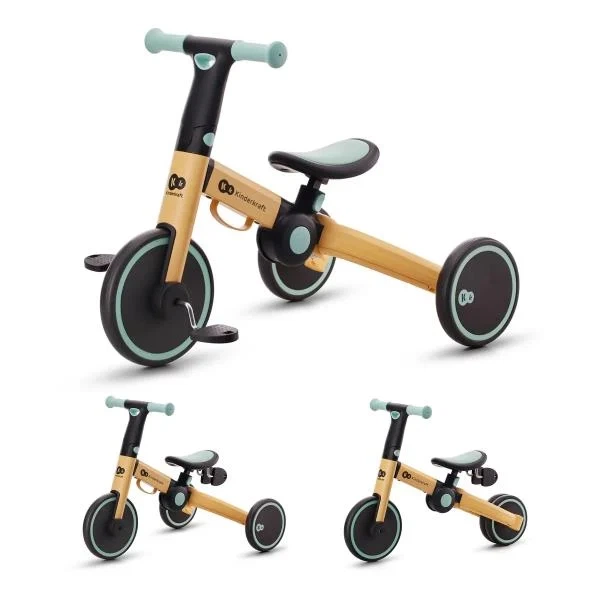 Триколісний велосипед 4TRIKE жовтий блакитний алюміній 88,5х50х43 см - зображення 7