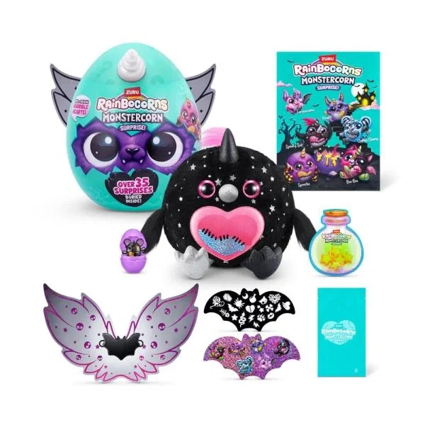 Мягкая игрушка-сюрприз Rainbocorns H Monstercorn Surprise Ворон (9297H) - Фото 4 Мягкая игрушка-сюрприз Rainbocorns H Monstercorn Surprise Ворон (9297H) - изображение 4