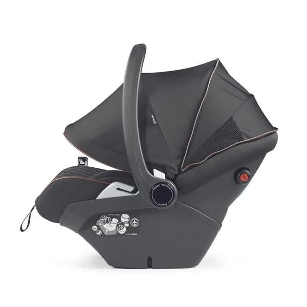 Автокресло Peg-Perego Primo Viaggio Lounge 0-13 кг изысканный коричневый материал, поглощающий силу удара - изображение 8