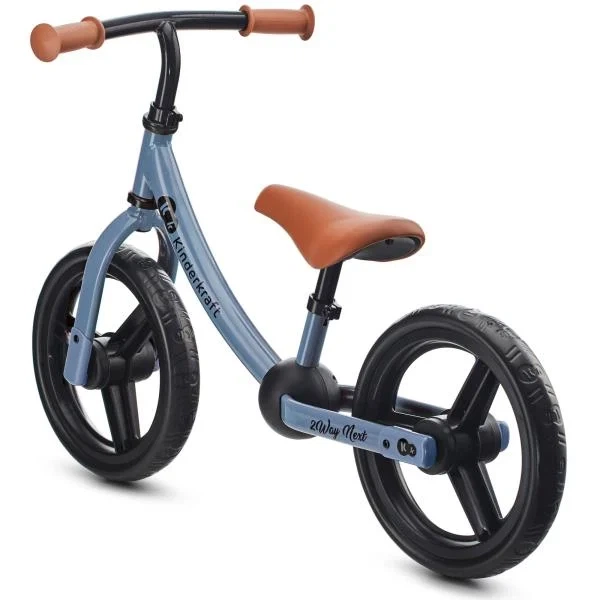 Беговел Kinderkraft 2Way Next 12" металлический голубой 84х37х62 см до 35 кг - Фото 6 Беговел Kinderkraft 2Way Next 12" металлический голубой 84х37х62 см до 35 кг - изображение 6