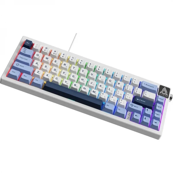 Провідна механічна клавіатура Ajazz ak650 Sea Salt switches Blue White Blue (ak650-ss-bwb) - Фото 3 Провідна механічна клавіатура Ajazz ak650 Sea Salt switches Blue White Blue (ak650-ss-bwb) - зображення 3