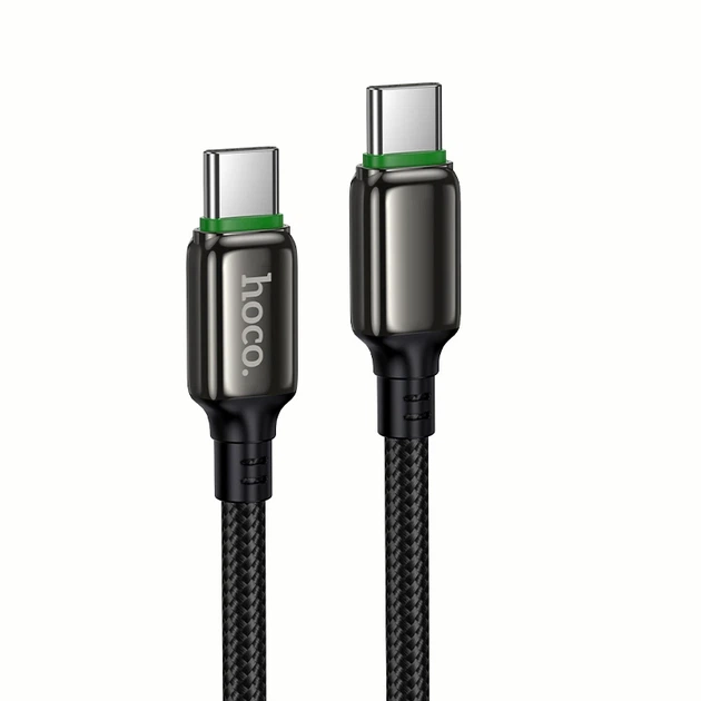 Кабель HOCO X127 Exceed 60W charging data cable C to C Black - Фото 1 Кабель HOCO X127 Exceed 60W charging data cable C to C Black - изображение 1