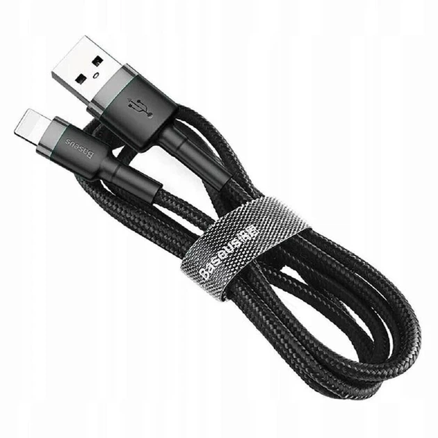Кабель Baseus cafule Cable USB For Type-C 2A 3m Gray+Black - изображение 5