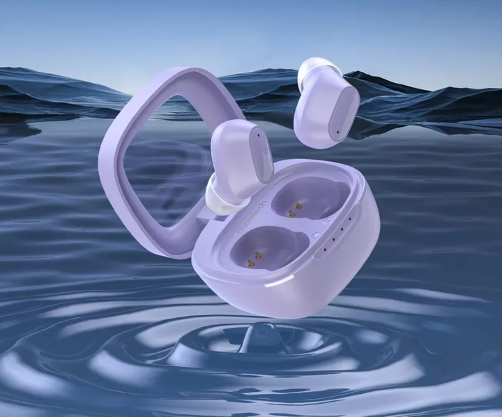 Навушники CHOETECH TWS Small Cube Purple (BH-T23-PU) - Фото 4 Навушники CHOETECH TWS Small Cube Purple (BH-T23-PU) - зображення 4