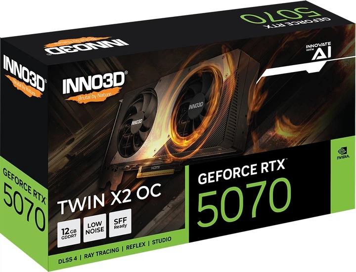 Видеокарта GeForce RTX 5070 12Gb GDDR7 Inno3D X2 OC (N50702-12D7X-195064N) - изображение 2