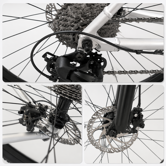 Горный велосипед 29" с алюминиевой рамой 21" Shimano 27 скоростей с гидравлическими тормозами BL-MT200 Черный - изображение 7
