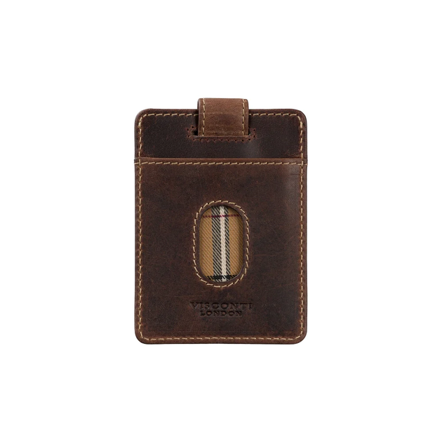 Кожаный картхолдер-кредитница Visconti VT92 Arturo (Chestnut Brown) - изображение 2
