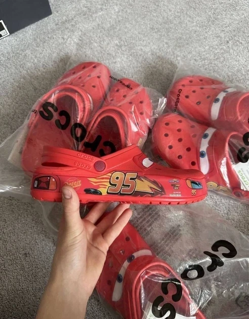 Мужские кроксы Красные Маквин 45-46 размер Lightning McQueen Crocs Crocban - изображение 2