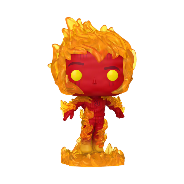 Фигурка Funko Pop! MARVEL: Fantastic Four (First Steps) — #1517 Human Torch, Человек-факел (Джонни Шторм) - изображение 2