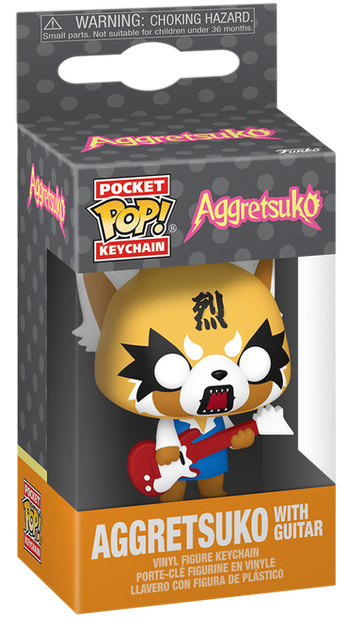 Брелок Funko Pocket POP! KEYCHAIN: Aggretsuko — Aggretsuko with Guitar, Агрецуко с гитарой - Фото 1 Брелок Funko Pocket POP! KEYCHAIN: Aggretsuko — Aggretsuko with Guitar, Агрецуко с гитарой - изображение 1