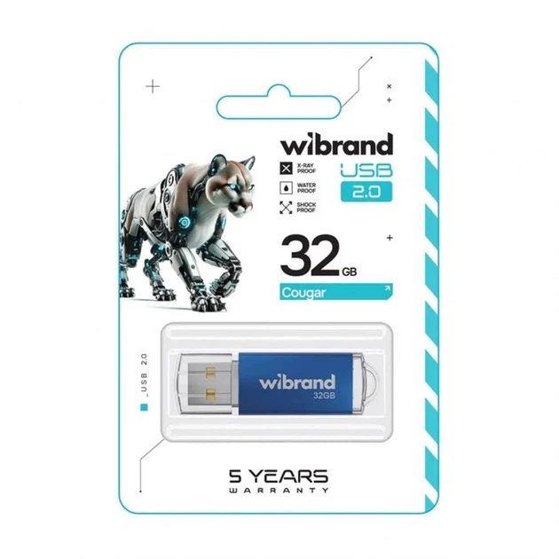 Флеш-память USB Cougar 32GB USB 2.0 пластиковый синий - изображение 2