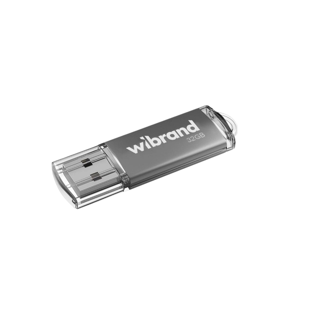 Флешка Wibrand USB 2.0 32Gb Cougar Срібний 75555 - Фото 1 Флешка Wibrand USB 2.0 32Gb Cougar Срібний 75555 - изображение 1