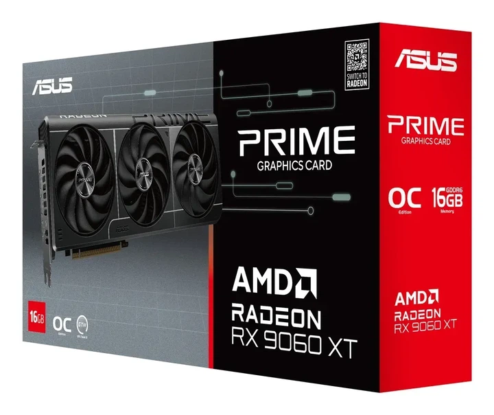 Видеокарта ASUS PRIME-RX9060XT-O16G (90YV0LF1-M0NA00) - Фото 9 Видеокарта ASUS PRIME-RX9060XT-O16G (90YV0LF1-M0NA00) - изображение 9
