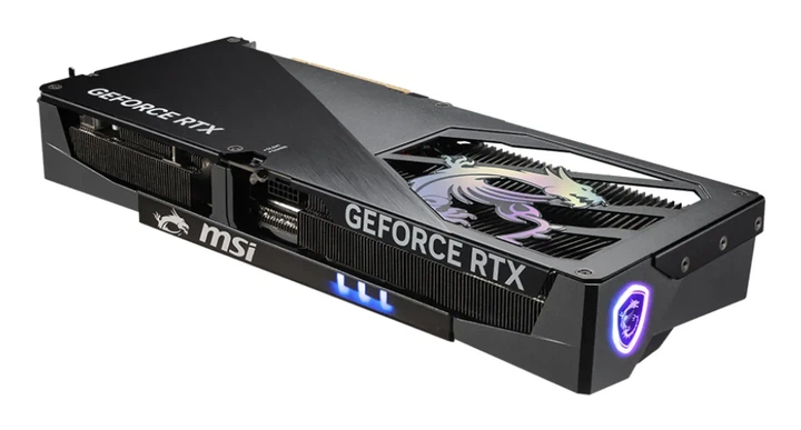 Відеокарта MSI GeForce RTX 5080 GAMING TRIO (RTX 5080 16G GAMING TRIO) - Фото 3 Відеокарта MSI GeForce RTX 5080 GAMING TRIO (RTX 5080 16G GAMING TRIO) - зображення 3