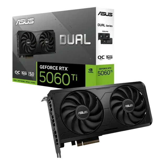 Видеокарта Asus Dual GeForce RTX 5060 Ti EVO OC (DUAL-RTX5060TI-O16G-EVO) OEM - Фото 15 Видеокарта Asus Dual GeForce RTX 5060 Ti EVO OC (DUAL-RTX5060TI-O16G-EVO) OEM - изображение 15