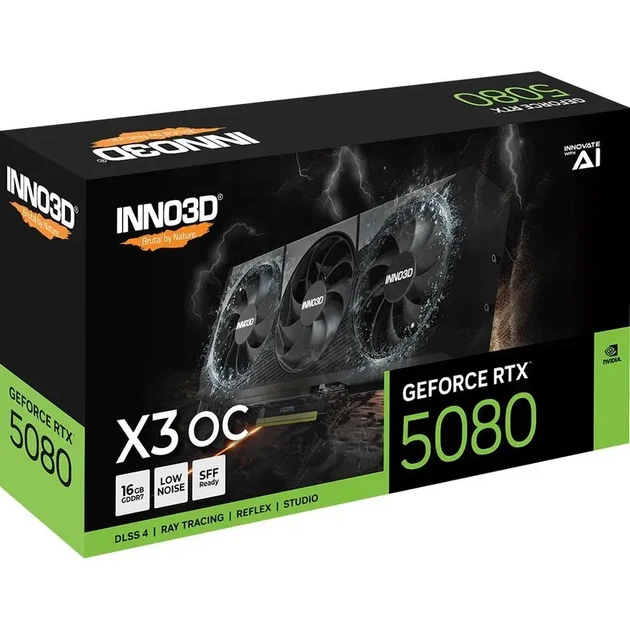 Відеокарта Inno3D GeForce RTX 5080 X3 OC (N50803-16D7X-17603930) - зображення 4