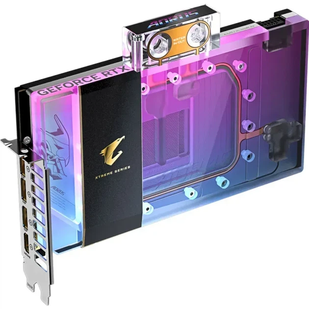 Видеокарта GIGABYTE AORUS GeForce RTX 5090 XTREME WATERFORCE WB 32G (GV-N5090AORUSX WB-32GD) - Фото 5 Видеокарта GIGABYTE AORUS GeForce RTX 5090 XTREME WATERFORCE WB 32G (GV-N5090AORUSX WB-32GD) - изображение 5