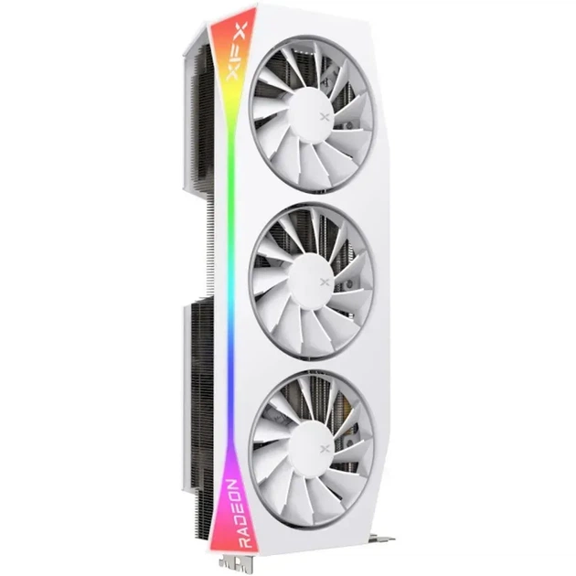 Видеокарта XFX Mercury AMD Radeon RX 9070XT OC White Magnetic Air Edition with RGB (RX-97TMARGW9) - изображение 2