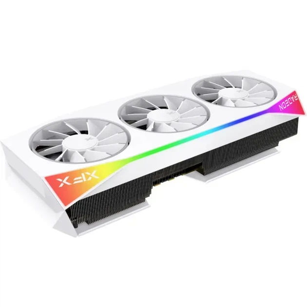 Видеокарта XFX Mercury AMD Radeon RX 9070XT OC White Magnetic Air Edition with RGB (RX-97TMARGW9) - изображение 4