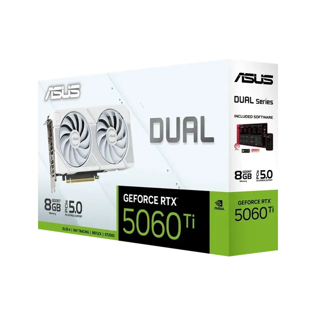 Видеокарта Asus Dual GeForce RTX 5060 Ti White (DUAL-RTX5060TI-8G-WHITE) - изображение 13