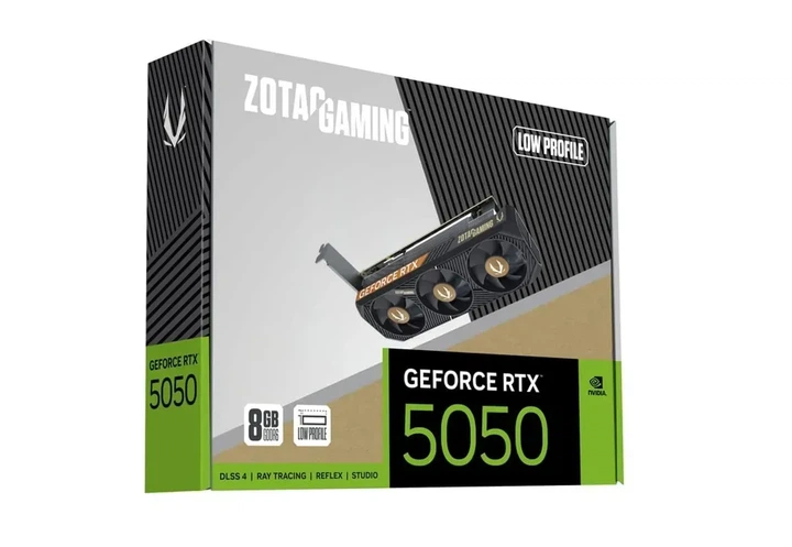 Відеокарта Zotac GeForce RTX 5050 GAMING Low Profile (ZT-B50500L-10L) - Фото 8 Відеокарта Zotac GeForce RTX 5050 GAMING Low Profile (ZT-B50500L-10L) - зображення 8