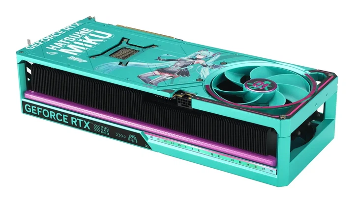 Видеокарта Asus ROG Astral GeForce RTX 5080 HATSUNE MIKU Edition OC (ROG-ASTRAL-RTX5080-O16G-HATSUNE-MIKU-EDITION) - Фото 12 Видеокарта Asus ROG Astral GeForce RTX 5080 HATSUNE MIKU Edition OC (ROG-ASTRAL-RTX5080-O16G-HATSUNE-MIKU-EDITION) - изображение 12