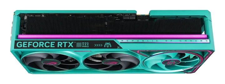 Видеокарта Asus ROG Astral GeForce RTX 5080 HATSUNE MIKU Edition OC (ROG-ASTRAL-RTX5080-O16G-HATSUNE-MIKU-EDITION) - Фото 15 Видеокарта Asus ROG Astral GeForce RTX 5080 HATSUNE MIKU Edition OC (ROG-ASTRAL-RTX5080-O16G-HATSUNE-MIKU-EDITION) - изображение 15