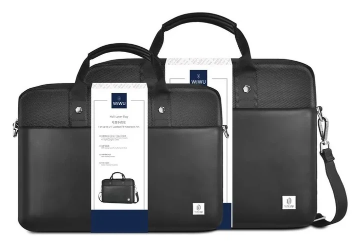 Сумка WIWU 14" Hali Laptop Bag Black (KOS_6976195091748) - изображение 2