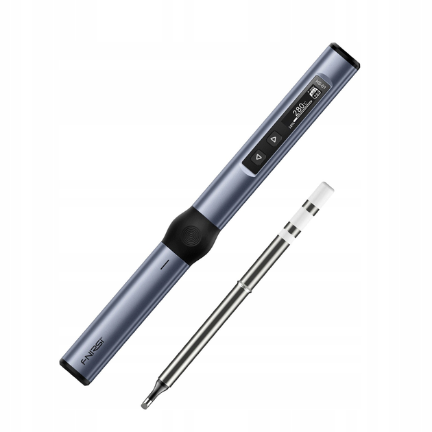 Электрический паяльник Fnirsi HS-01 Silver 65/96 Вт 80-420°C USB/DC умный паяльник с регулировкой температуры - изображение 3