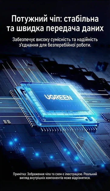 Кард-рідер SD Ugreen USB-C/USB-A UHS-II 312 МБ/с 0.5 м Grey (CM401) - зображення 9