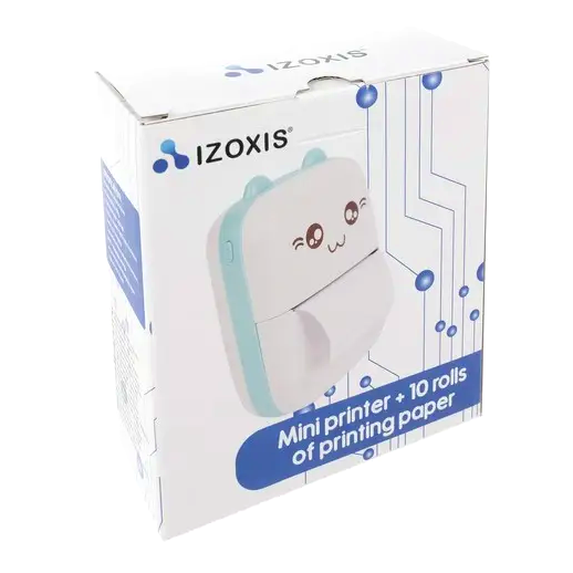Міні фотопринтер термопринтер портативний для дітей 11 рулонів пластик Izoxis LS-0366 - зображення 9