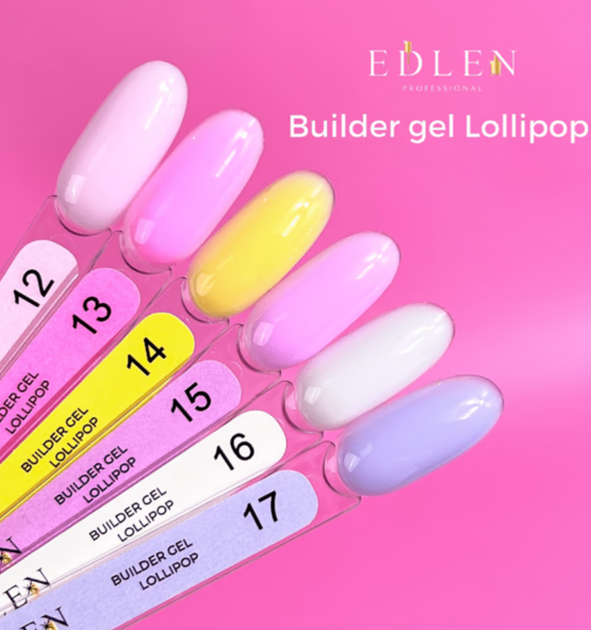 Гель моделирующий Edlen Lollipop №12 50 мл - Фото 2 Гель моделирующий Edlen Lollipop №12 50 мл - изображение 2