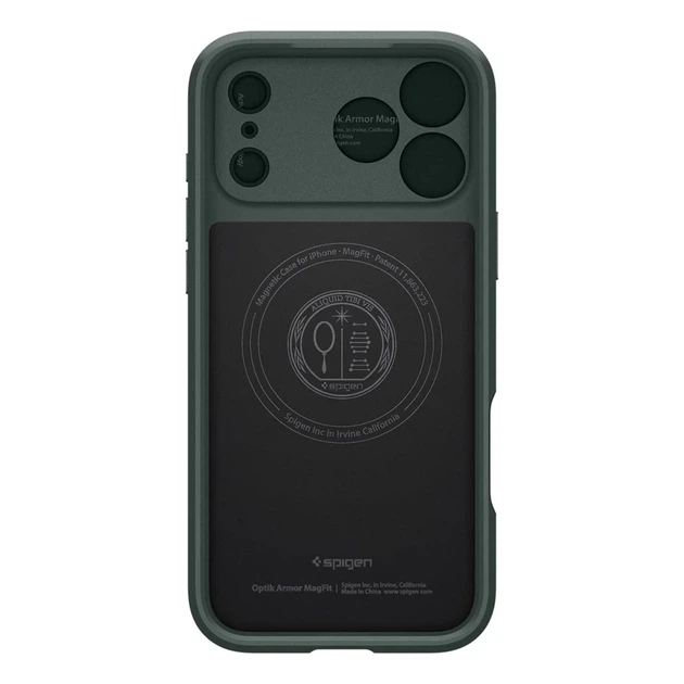 Чехол Spigen Optik Armor для iPhone 17 Pro Max Green with MagSafe (8800283310306) - изображение 3