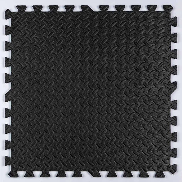 Пол пазл модульное напольное покрытие 600x600x10 мм ЭВА черное - изображение 7