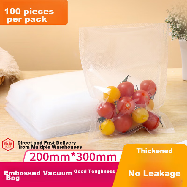 Вакуумные пакеты BJ для еды, 20×30 см, 100 шт - изображение 4