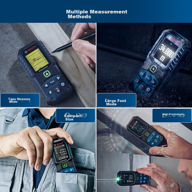 Дальномер BOSCH GLM 50-27 CG профессиональный 50м зеленый луч, Bluetooth - изображение 7