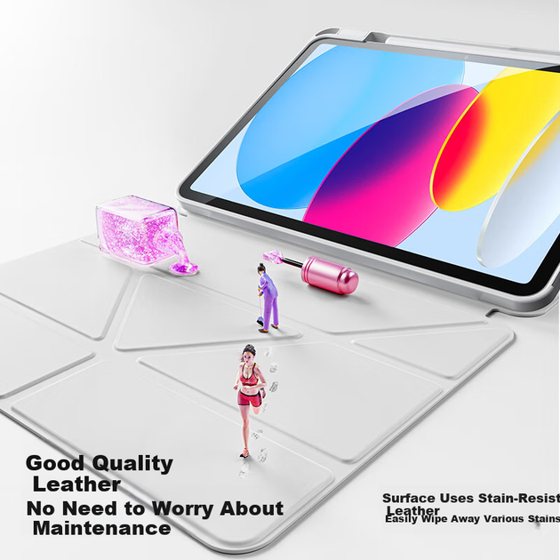 Чохол Shanmo для iPad 11 та 12 покоління 10.9 дюйма магнітний знімний акриловий прозорий, сірий - Фото 6 Чохол Shanmo для iPad 11 та 12 покоління 10.9 дюйма магнітний знімний акриловий прозорий, сірий - зображення 6