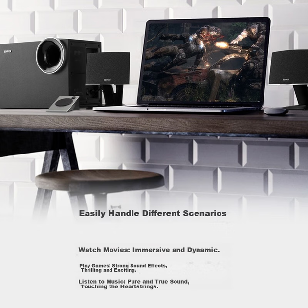 Колонка EDIFIER R201T 2.1 Bluetooth компьютерная - Фото 4 Колонка EDIFIER R201T 2.1 Bluetooth компьютерная - изображение 4