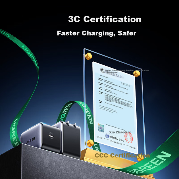Зарядное устройство UGREEN GaN 65 Вт Type-C, PD 45 Вт, для iPhone 17, Samsung, Huawei, MacBook Pro - изображение 5