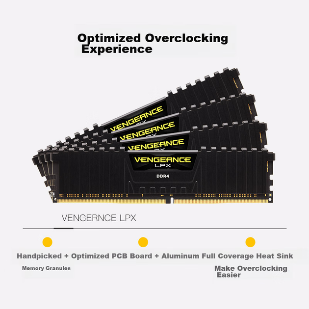 Оперативна пам'ять Corsair Vengeance LPX 16 ГБ 2x8 ГБ DDR4 3200 МГц CL16 - зображення 5