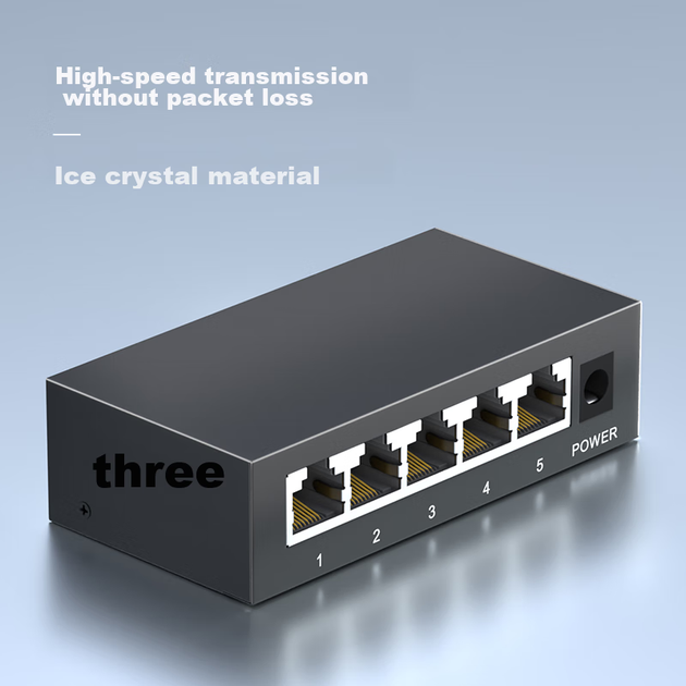 Комутатор KeepLINK KP-9000 5-портовий гігабітний для дому - зображення 4