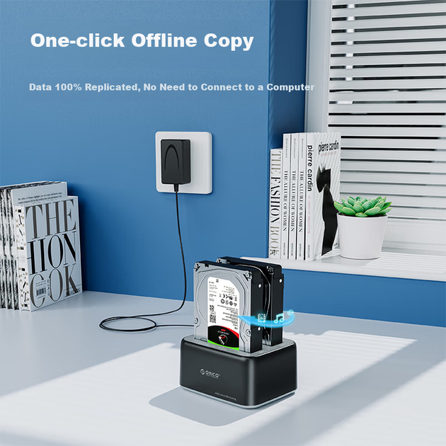 Корпус ORICO для HDD/SSD 2.5/3.5" SATA, Type-C 3.2, портативный, 6829C3 - изображение 6