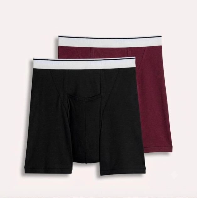Набор трусы-боксеры 2 шт трусики мужские Jockey® Pouch Boxer Brief, размер M черные, бордовые - Фото 1 Набор трусы-боксеры 2 шт трусики мужские Jockey® Pouch Boxer Brief, размер M черные, бордовые - изображение 1