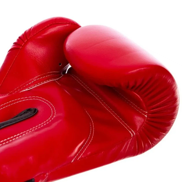 Боксерські рукавиці Fairtex штучна шкіра 10 унцій червоні - зображення 9
