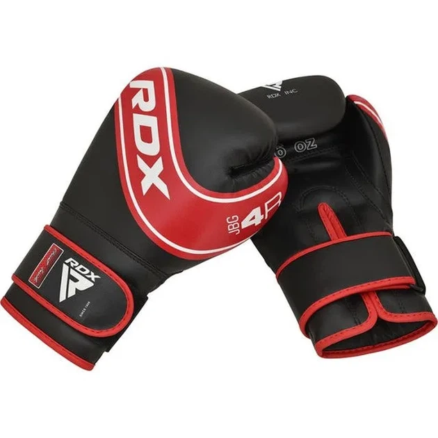 Боксерські рукавиці RDX PU 6 oz Червоні/Чорні для дітей з капою - зображення 4
