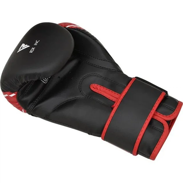 Боксерські рукавиці RDX PU 6 oz Червоні/Чорні для дітей з капою - зображення 6